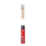 L'Oréal Paris Make up, Flüssige Foundation mit Hyaluron und Aloe Vera, True Match, 2.N Neutral Light + Setting Spray zum Fixieren von Make up, für bis zu 36 Stunden Halt,1 x 75 ml