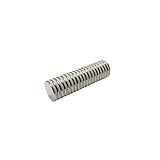 Alizones Neodym-Magnete 15 x 1 mm, Packung mit 50 superstarken Mini-Magneten, rund, klein, für Kühlschrank, Basteln, Büro, Küche und Magnettafel
