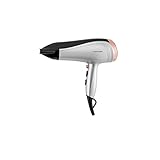 Grundig HD 4880 Haartrockner Ionic Funktion, 2400 W, Keramikbeschichtung mit Turmalin, 3 Temperatur-/2 Luftstromstufen, Schwarz / Silber / Roségold