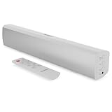 MAJORITY Bowfell Soundbar für TV Geräte | Bluetooth PC Soundbar | 50W 2.0 Stereo TV Lautsprecher für Fernseher | TV Soundbar | 39cm Soundbar PC | Mini Soundbar TV | Sound Bar & Fernbedienung (Weiß)