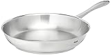 Fissler Catania/Edelstahl-Pfanne (Ø 28 cm) unbeschichtete Stielpfanne, Schmorpfanne, ideal zum krossen Braten von Steaks - Induktion