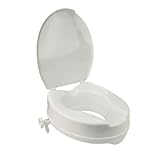 Stock-Fachmann® Toilettensitzerhöhung Smart In 5cm 10cm Oder 15cm Mit Deckel Oder Ohne Deckel WC Sitzerhöhung Toilette Senioren Toilettenaufsatz Senioren Farbe Weiß Belastbar 200kg
