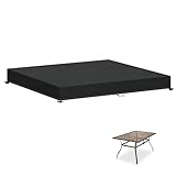 HEIMUNI Tischplatten Abdeckung 150x100x15cm Abdeckhauben für Tische Abdeckplane Hülle Gartentisch Abdeckung Gartenmöbel 420D Oxford Gewebe wasserdichte Tischplatte Abdeckhaube