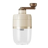 Skyrabbiter Manueller Eiszerkleinerer, 1000ml Kapazität, Manueller-Bereiter mit Handkurbel, Handkurbel-Eiscrusher für Cocktails und Getränke (Eismaschine manuell, Softeismaschine) (A, 1000ml)
