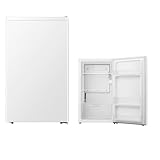 PKM KS94E Vollraumkühlschrank 92 Liter | Weiß | 2 Liter Flaschenfach | Wechselbarer Türanschlag | Flüsterleise mit 40 dB | Gemüseschublade | Freistehend | Energieeffizienzklasse E