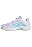 adidas Damen CourtjamControlTennis Tennisschuhe, FTWR White/Bliss Blue/FTWR White, 39 1/3 EU