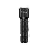 VARTA Taschenlampe LED inkl. 3x AAA Batterien, Aluminium Light F30 Pro Leuchte, Lampe mit drei Leuchtmodi, Taschenleuchte mit Aluminiumgehäuse, texturiertem Griff, stoßfest