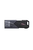 Kingston DataTraveler Exodia Onyx USB-Stick 3.2 DTXON/256GB Gen 1 - mit schlanker, beweglicher Kappe, schwarz