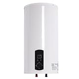 PUDLOR 50 Liter Elektro Warmwasserspeicher Elektrospeicher Horizontal LED-Bildschirm Vertikal Durchlauferhitzer Elektroboiler Hängespeicher, für Küchen, Toiletten, Friseursalons, Bäder, Wohnwagen