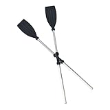YARNOW 2 Stück Aluminiumlegierung Paddel Aufblasbarer Schwimmer Kajakwagen Paddleboard Kajak Schlauchbootwagen Kanu Kajaks Paddel Schlauchbootflossen Aufblasbares Kajak Rudern