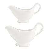 EXHUMKY 2Stücke Soßenboote Eleganter Sauce Spender für Gastronomie Langlebig und Gesundheitlich Unbedenklich für Bratensauce Käsedip und Salatdressing
