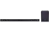 LG SQC2 2.1 Soundbar (300W) mit kabellosem Subwoofer für TVs ab 43 Zoll (Adaptive Sound Control, Bluetooth), Schwarz [Modelljahr 2023]