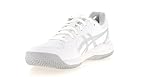 ASICS Damen Gel-Dedicate 8 Clay Sneaker, White/Pure Silver, 40.5 EU