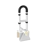 flexilife Premium Aluminium Badewannen-Einstiegshilfe, bis 130 kg belastbar, individuell anpassbar, weiß