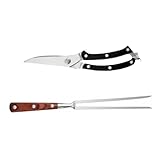 ifundom 1 Satz Lebensmittelschere entbeinen Grill Metzger tragbar Knochen Scherengabel-Set Mehrzweckschere Fleisch scheren Fleischgabeln Fleischschere Rostfreier Stahl
