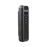 ZGJIAJU 1080P HD Mini-Action-Kamera, 180° Drehbares Objektiv, Sport-Videorecorder, Infrarot-Nachtsichtgerät, Telefon-Sprachrekorder, Rückclip Klarheit Präzise(Add 16GB Card)