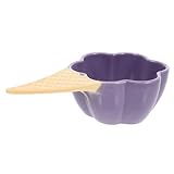 ULTECHNOVO Eisbecher aus Keramik kleine Beilage kleine Schalen Vorspeisenschale Beilage aus Porzellan Wohnkultur Dessertschale zum vatertag Schalen eintauchen Saucenteller Violett