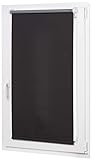Amazon Basics - Verdunkelungsrollo mit farbiger Beschichtung, 56 x 150 cm, Schwarz