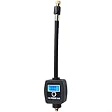 EffiFish Reifendruckmesser Fahrrad mit Leuchtanzeige 4 Messmodi PSI Bar KG KPa Leicht 55g Schwarz