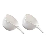 TOBBOMEY 2 Stück Dip Servierschale Teilig Glatte Oberfläche Vielseitig für Saucen Gewürze Beilagen für Partys Catering Shower Outdoor Einsatz