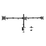 Monitorhalterung aus Aluminium für 3 Monitore (17–27'), Armlänge: je 658 mm