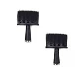 Friseur Zubehör Nackenbürste, Professionelle Friseur Bürste Für Gesicht Und Nacken Mit ergonomischem Griff Und weichen Nylonborsten Ideal Für Salon Und Zuhause Kompakt Und Ieicht (2PCS)