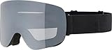 Alpina PENKEN - Verspiegelte, Kontrastverstärkende & Polarisierte OTG Skibrille Mit 100% UV-Schutz Für Erwachsene, black matt, One Size