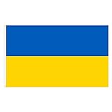 OZSENFLINT Ukraine Fahne 90 x 150cm 100 % Polyester Flagge Ukrainische Nationalflaggen für Garten