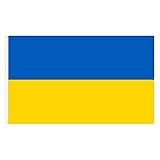 OZSENFLINT Ukraine Fahne 90 x 150cm 100 % Polyester Flagge Ukrainische Nationalflaggen für Garten