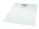 Ecomed PS-72E digitale Personenwaage bis 150 kg, Badezimmerwaage aus Glas mit automatischer Abschaltung