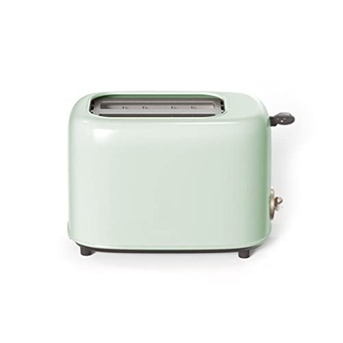 VITEIN Toaster Heimtoaster multifunktionales Frühstücksgerät Kleiner Toaster Toaster (Color : Green, S : 16.8 * 26.1 * 14.2cm)