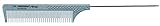 HERCULES SÄGEMANN - 264 Toupierkamm mit Nadelstiel | 8,5 Zoll Kamm aus hochwertigem Kunststoff und Stahl-Nadel | Haarkamm mit feiner Toupierzahnung | Farbe: Silber