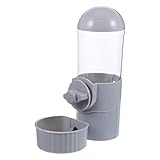 CVUTOVO Automatischer Futter- und Wassertrinker pet Feeder pet Water Bowl Hund Welpe groß wasserflasche Futterautomat für Haustiere Automatischer Wasserspender für Katzen pp Dark Grey