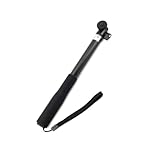 CONGARTENO Handheld Gimbal Verlängerungsstange aus Aluminium Stativ mit Schraube Ausziehbarer Selfie Stick für Smartphone und Kamera Robuste Komfortable Handhabung Schwarz