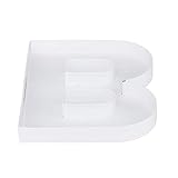WENPACK Kleiner, befüllbarer Pappkarton, Buchstabenform, Pappmaché-Ausschnitte, Süßigkeiten-Tablett, Lebensmittelbehälter, 20,3 cm (B)