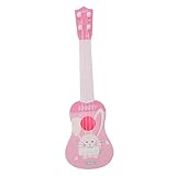 BESPORTBLE Kindergitarre Saiten Musikspielzeug Kunststoff Junge Mädchen Gitarre für Jungen Mädchen mit Hellem Design und Einfacher Handhabung zur Frühen
