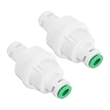 Cabilock 2Stücke Wasserreiniger Druckminderer Quick Connect Adapter für Osmoseanlagen Benutzerfreundlich Werkzeuglose Installation Druckregulierung Kompatibel