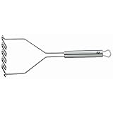 WMF Profi Plus Kartoffelstampfer Edelstahl 29 cm, Cromargan Edelstahl teilmattiert, spülmaschinengeeignet