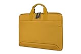 Tucano Smilza Nylon Tasche für MacBook Pro 16 Zoll und 15,6 Zoll PC mit stoßabsorbierender Polsterung und abnehmbarem Schultergurt – Gelb