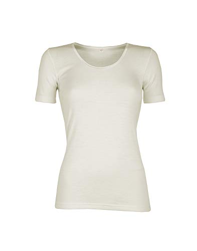 Dilling Merino T-Shirt für Damen - aus 100% Bio-Merinowolle Natur 38