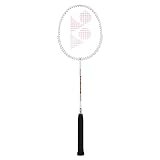 YONEX GR 303i Badmintonschläger aus Aluminium besaitet mit vollständiger Schlägerhülle (weiß) | für Anfänger | 83 Gramm | hohe Haltbarkeit