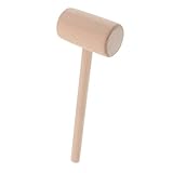 Uonlytech Holzhammer Buchenholz Mittlere für DIY Lederarbeiten und Holzschnitzerei Ausgewogenes Gewicht Ergonomischer Griff Vielseitiges Handwerkszeug für Präzises Carving und