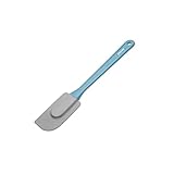 Zenker Teigschaber Candy 26,5 cm PATISSERIE, Schaber zum Backen, Ideal zum Glattstreichen und Ausschaben von Teig (Farbe: Eisblau/Grau), Menge: 1 Stück
