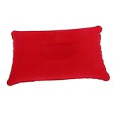 HOODANCOS Aufblasbares Nackenkissen Reise und Campingkissen Leichtes Verstellbares PVC Kissen für Flugzeug Büro Auto Outdoor Weiches Langlebiges U Förmiges Reisekissen Tragbares