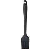 21cm Silikon Backpinsel Basting Gebäckbürste Grillbürste Gebäck Kochbürste Öl Backbürsten Hitzebeständige Küche Pinsel Lebensmittel Spülmaschinengeeignet Backbürste Farbe schwarz