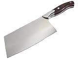 Dr. Richter Chinesisches Kochmesser/Hackmesser - Qualitätsprodukt (Klingenlänge: 17,5 cm, Edelstahl)