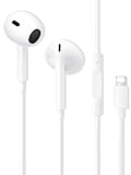 In-Ear Kopfhörer für iPhone, Kopfhörer mit Kabel mit Mikrofon und Lautstärkeregler HiFi Stereo Ohrhörer mit Lightning Anschluss, Kompatibel mit iPhone 14 Pro Max/13/13 Pro/12 Pro Max/12 Mini/SE/11