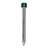 Windhager Wühlmaus- & Maulwurfvertreiber Aluminium, Wühlmausabwehr, Maulwurfvertreiber, Maulwurfabwehr, Schlagenabwehr, Eidechsenabwehr, Wirkungsbereich ca. 800m², 02130, Silber