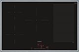 Siemens EX845HVC1E, iQ700 Smartes Induktionskochfeld mit Rahmen, Autark, 80 cm, Schwarz, Bedienung mit touchSlider, Flexible und Intelligente Kochzonen, powerBoost für schnelleres Kochen, fryingSensor