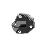 KARDAS Motorradwippe Für Hayabusa GSX1300R GSX-R1300 2007-2021 Motorrad CNC Kickstand Fußseitenständer Verlängerungspolster Stützplatte(Titanium)